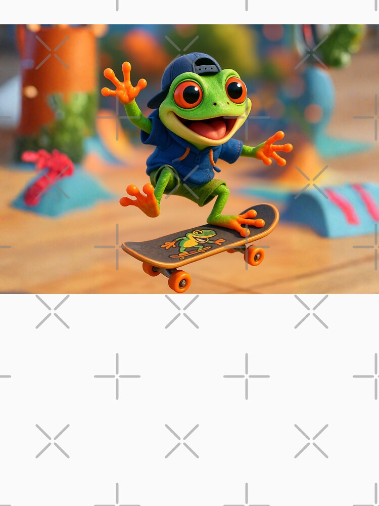Skater Red-Eyed Tree Frog by Sillytoe