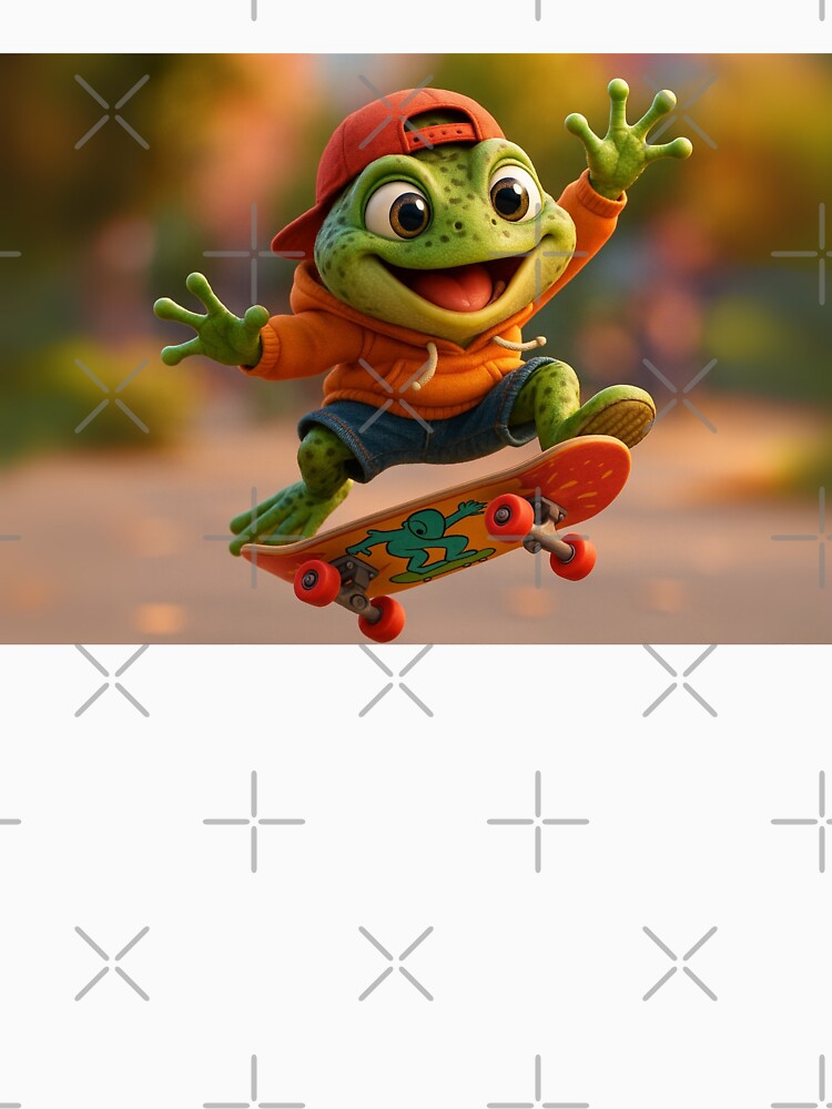 Skater Marsh Frog by Sillytoe