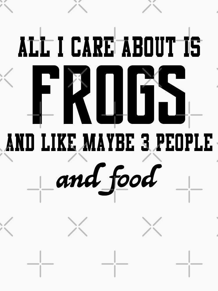 All I care about is Frogs and like maybe 3 people and food by loveislovestore