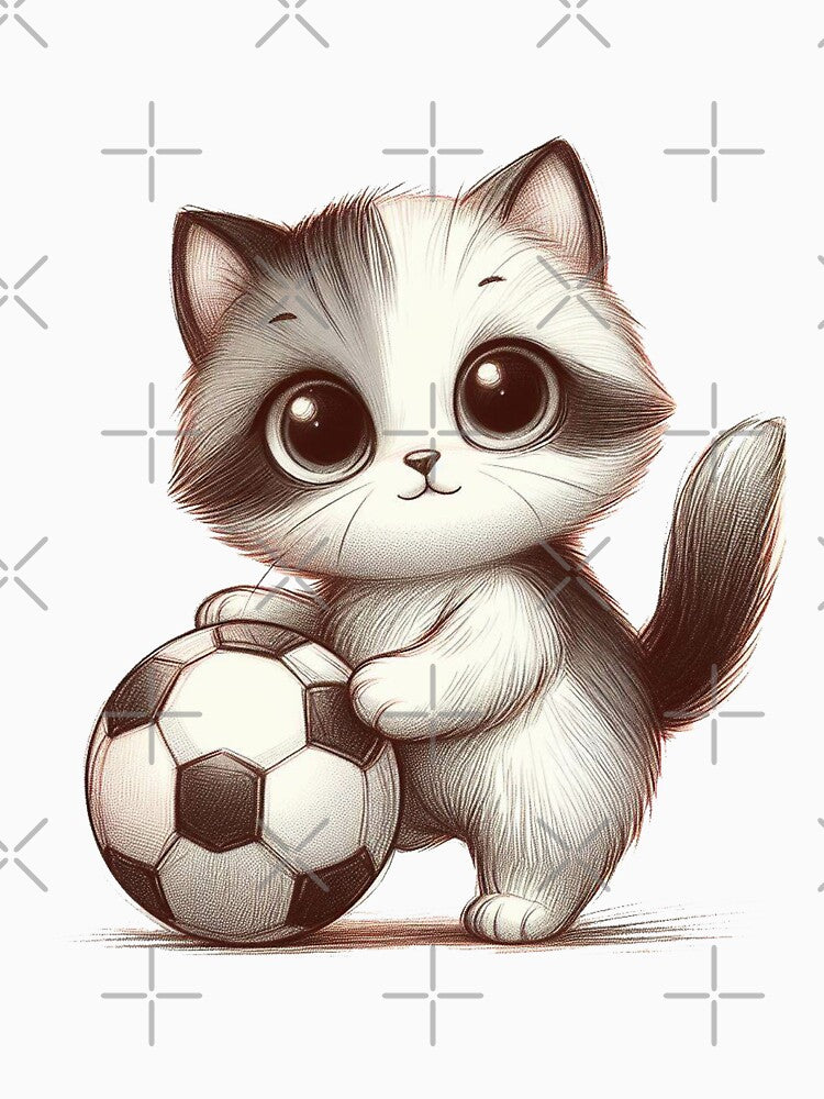 Cat Playing For Football by VANWANSHOP