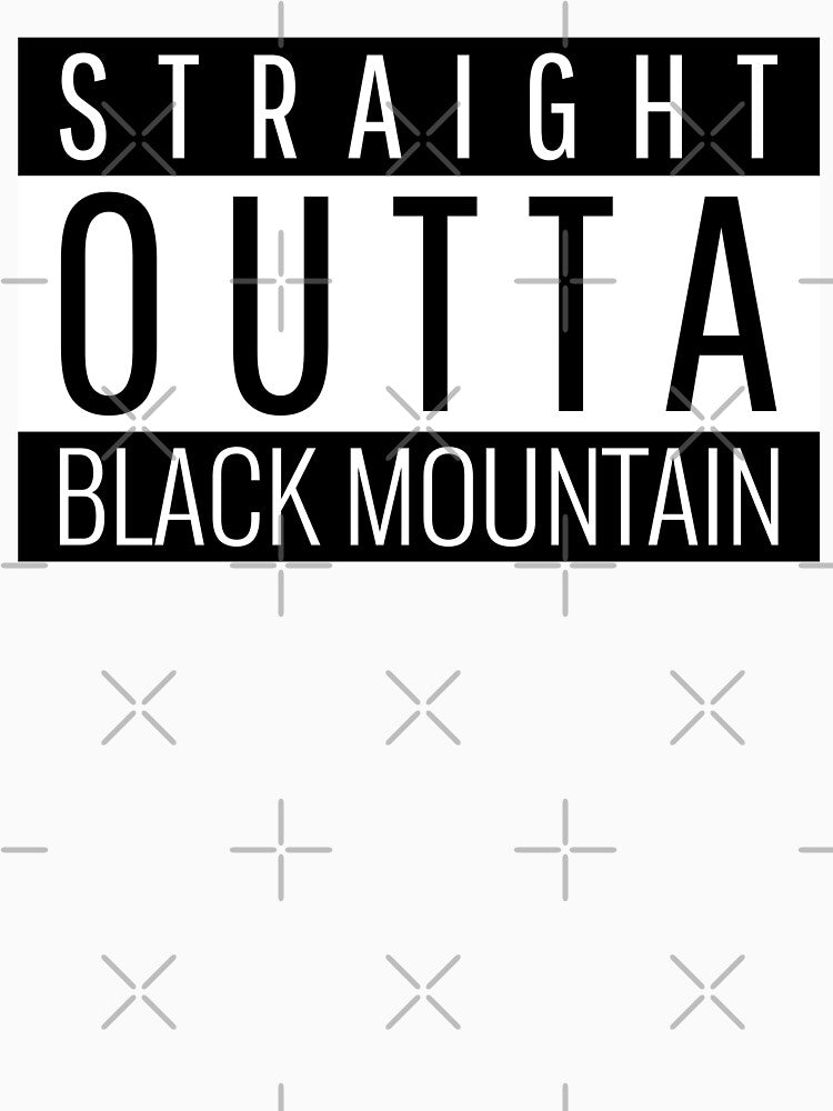 Straight Outta Black Mountain North Carolina Black Mountain NC by Teelogic