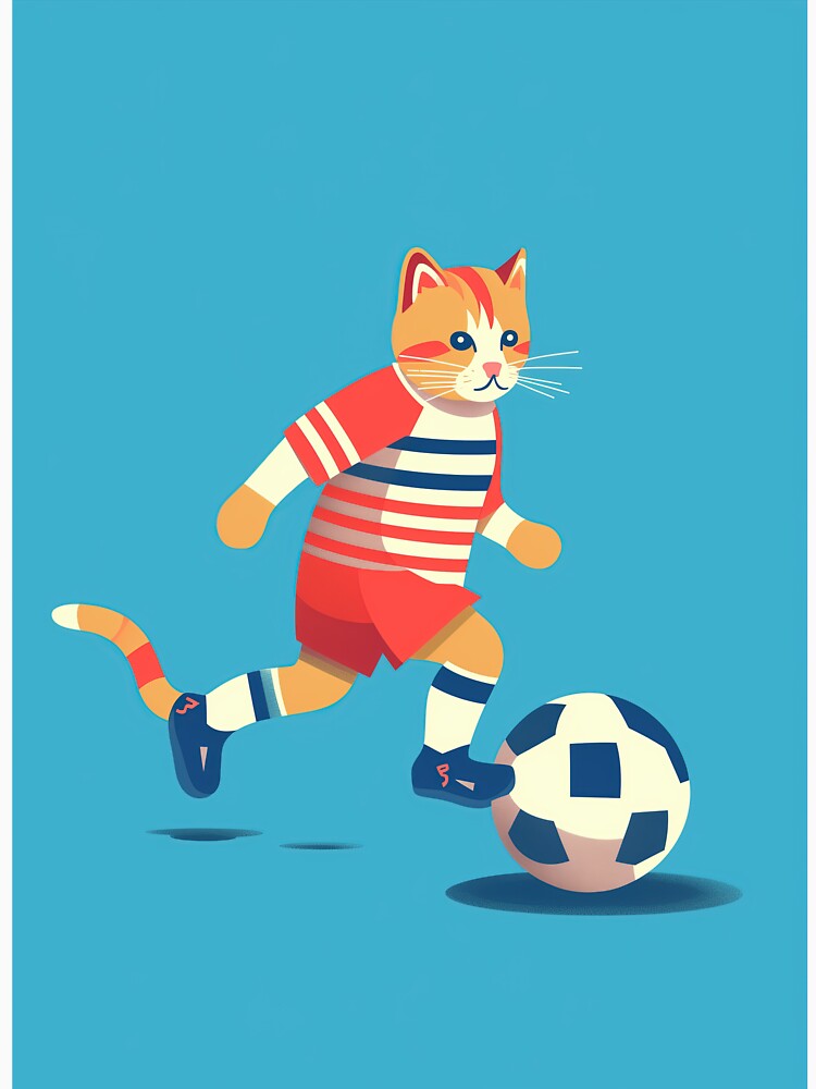 Cat soccer. by DayummnDesigns