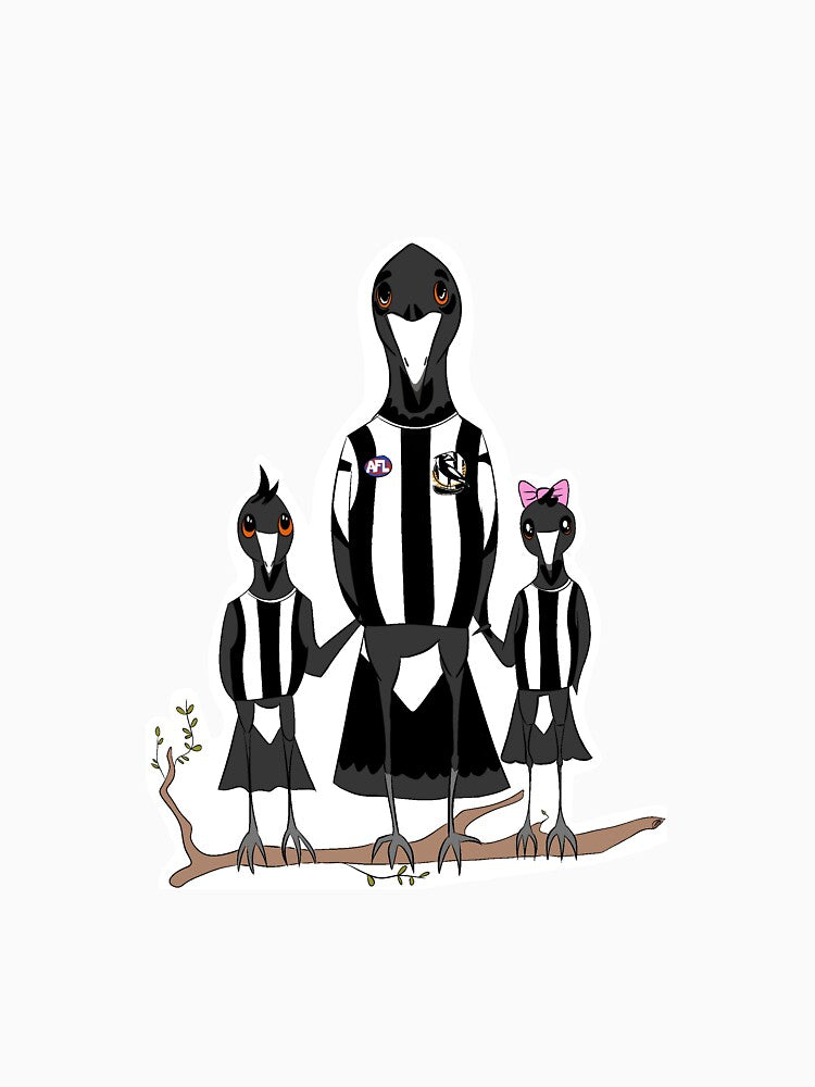 Magpie family by Lucyalligator