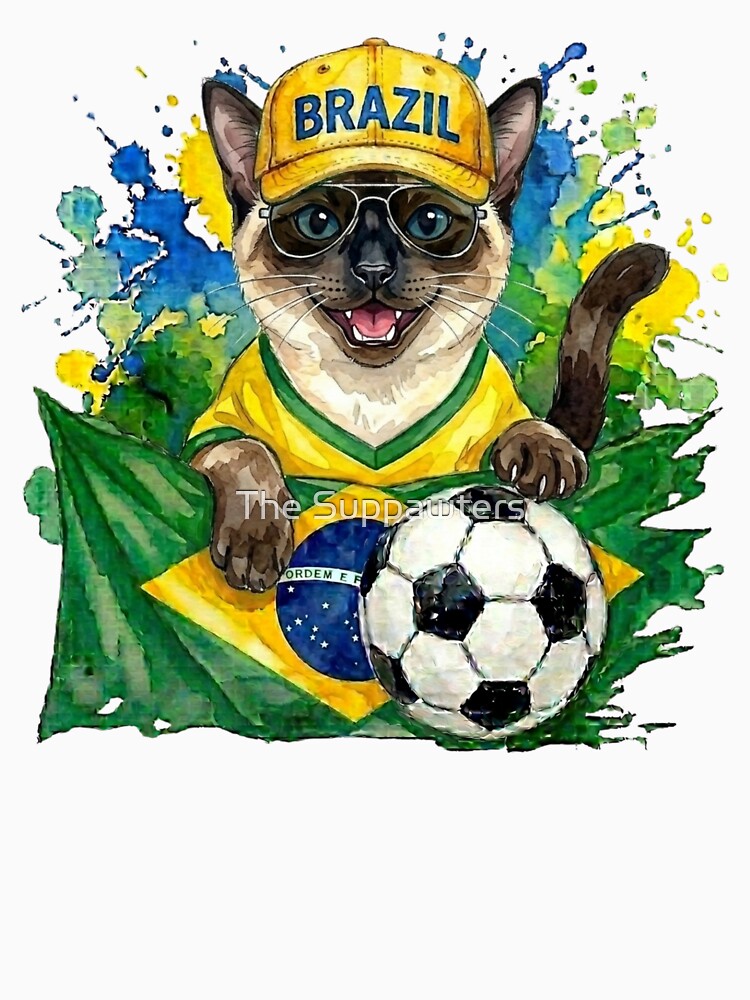 Siamese cat World Cup Brazil Suppawter by The Suppawters