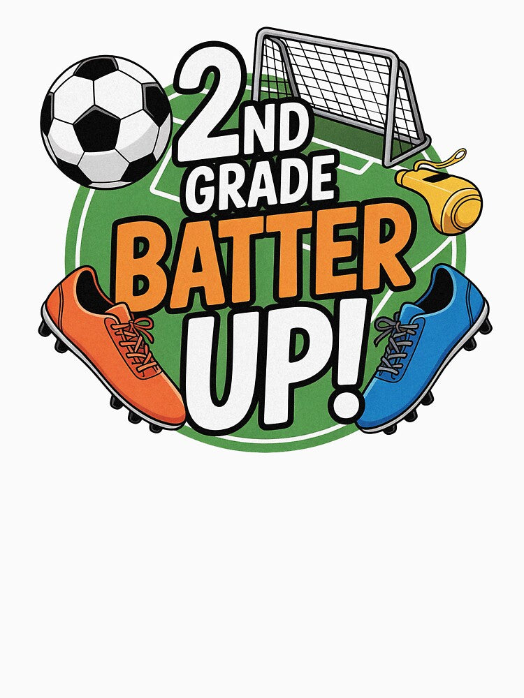 2nd Grade Batter Up Soccer Back To School by PietrzakDesign