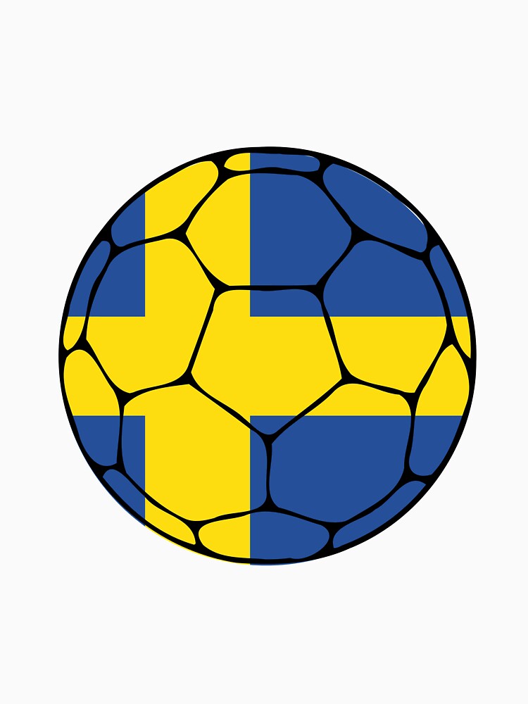 Sweden Flag Soccer Ball by ehgraphics15