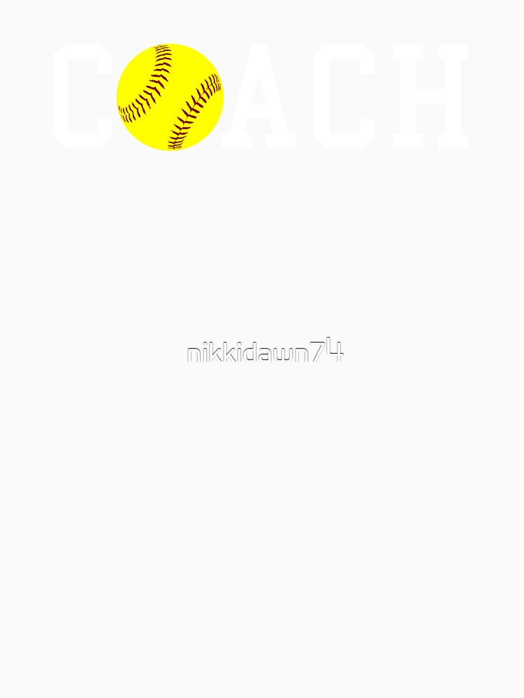 Coach Fast-pitch Softball Gift Idea print by nikkidawn74