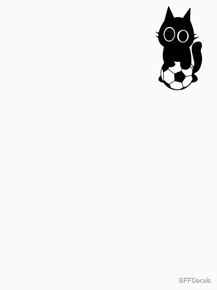 Cat with a Football by BFFDecals