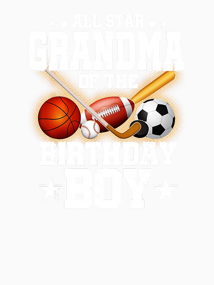 Proud Basketball Grandma Celebrating the Birthday Boy Sports Style by allistermariam