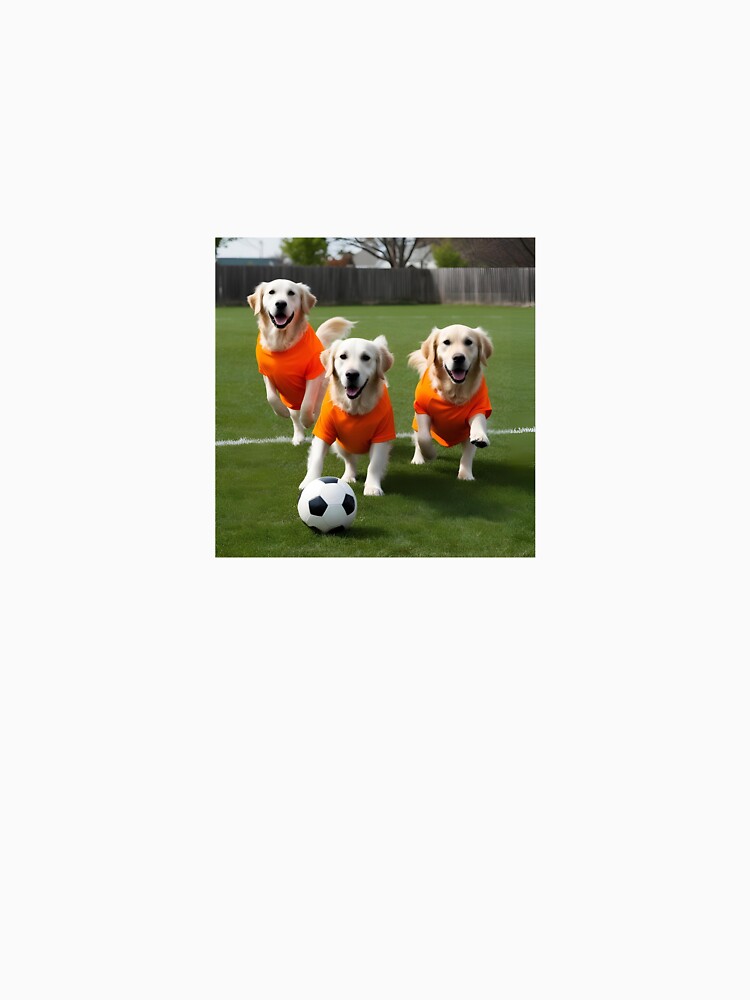 Golden Retrievers love football too! Soccer and Dog Lovers - Wolverhampton Wolves - Any dog, any colour by Humour House Designs