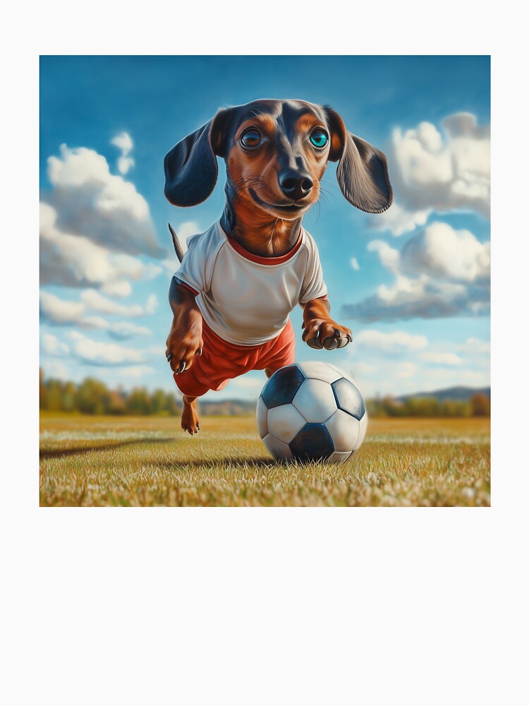Soccer dachshund by Wagging-Tales