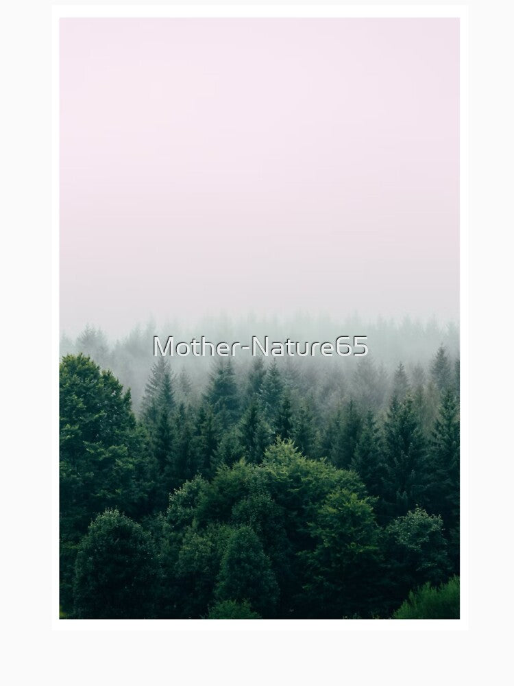 Green Forest Trees Mist Photographic Print by Mother-Nature65