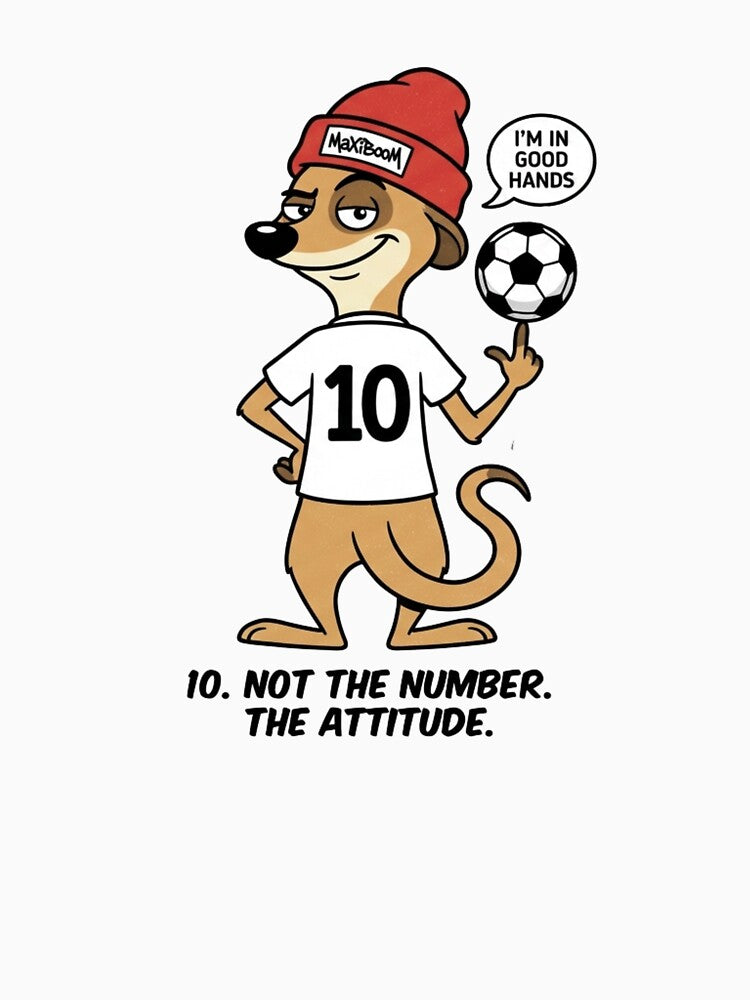 10. Not The Number. The Attitude. | Retro Soccer Meerkat by mAXiBoOM