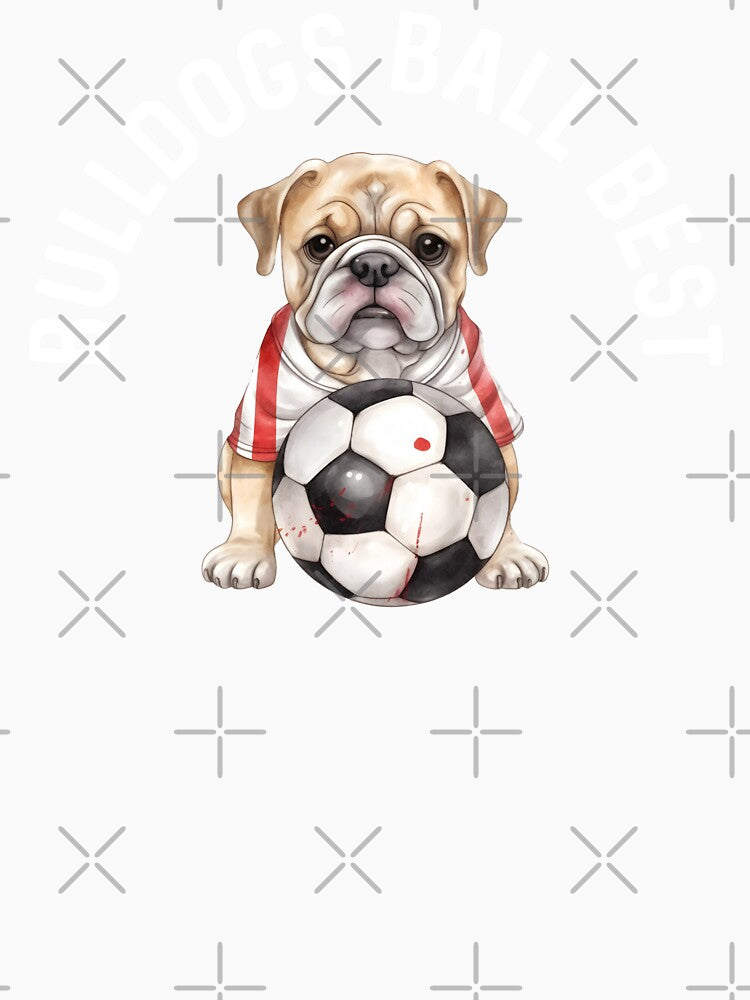 Soccer Player Dog Bulldog America 250 Soccer Mom English Football Puppy Lover by DogLover332