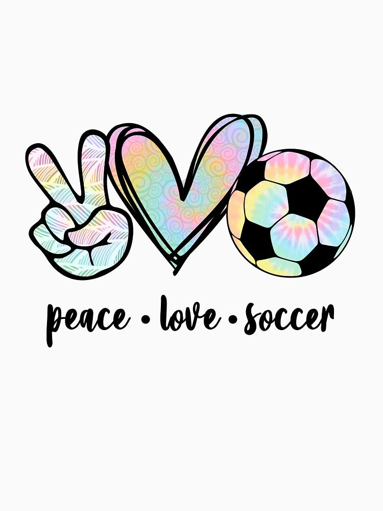 Peace Love Soccer Gift Player Mom Women Teen Girls Kid Soccer Lover by sheamgjirij