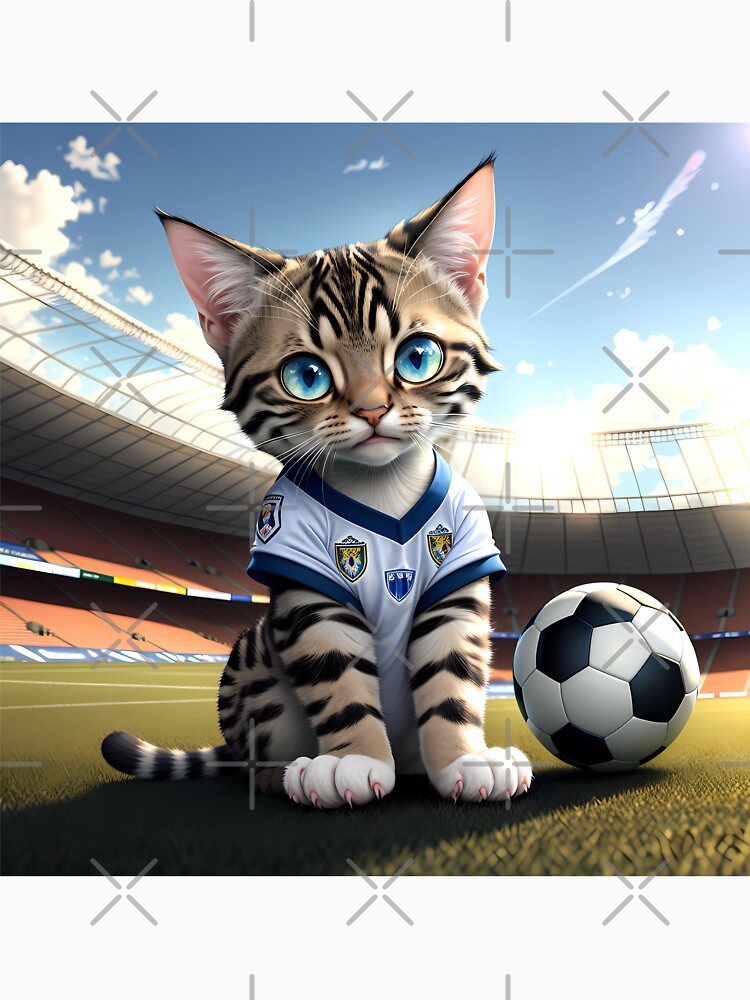 cat playing soccer by Animal-Avenue