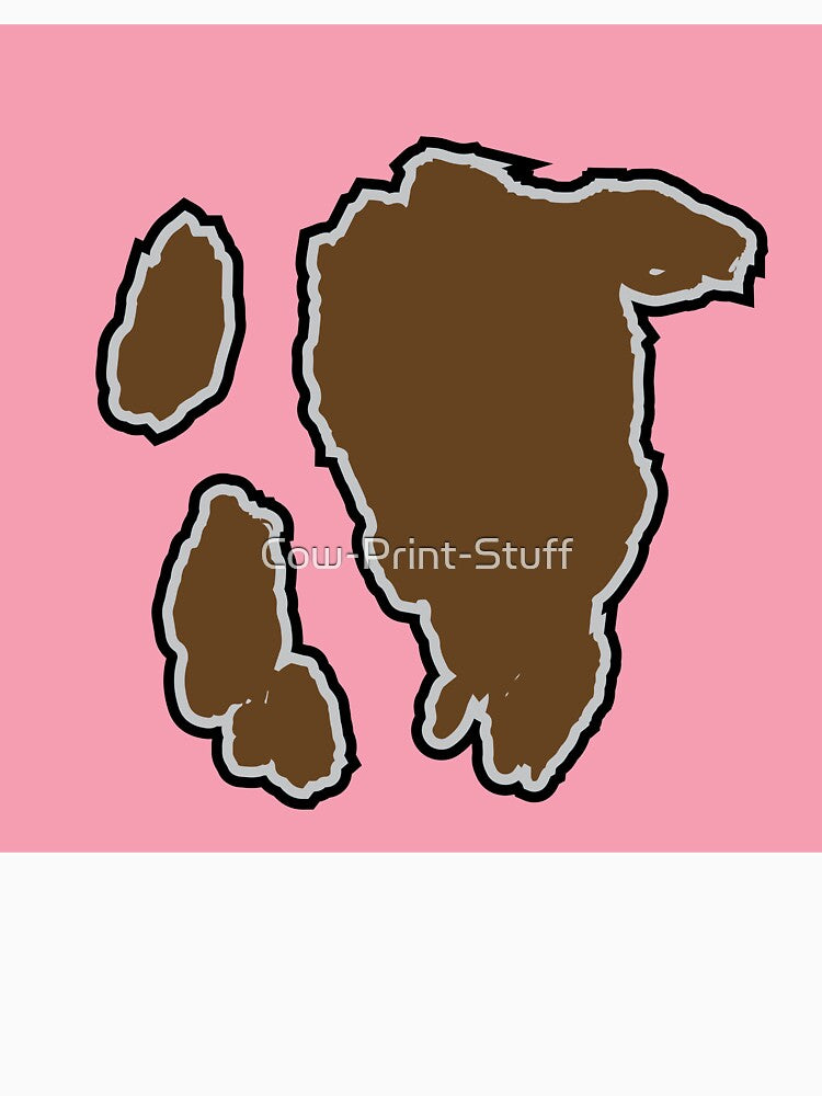 Big Brown Cow Pattern | Pink Cowhide Pattern by Cow-Print-Stuff