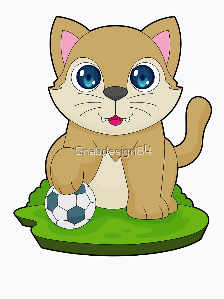 Cat Soccer player Soccer by Snabdesign84