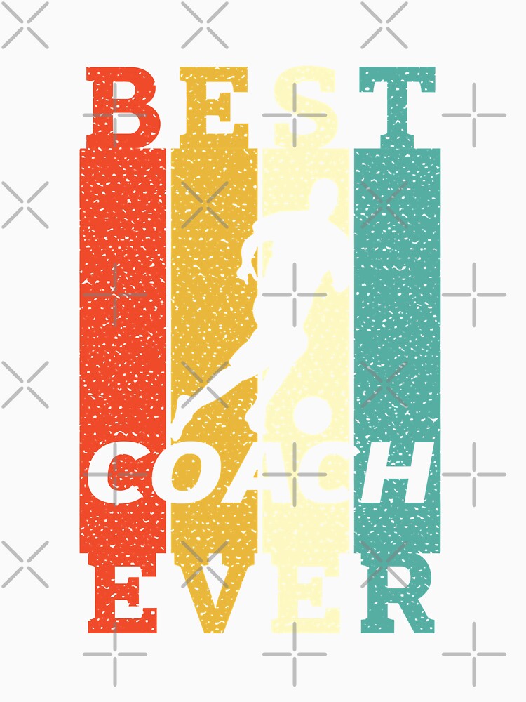 For Mens Womens Best Soccer Coach Ever Funny Retro Vintage by Afcwilkinson309