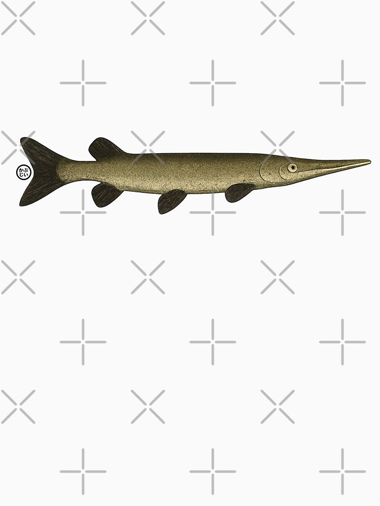 Gar - Vintage Japanese Inspired Art - Gar Fish - Monster Fish by Kabuji Store
