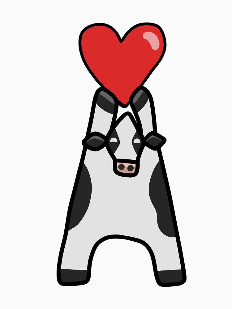 Cow with heart by BeefHamPoultry
