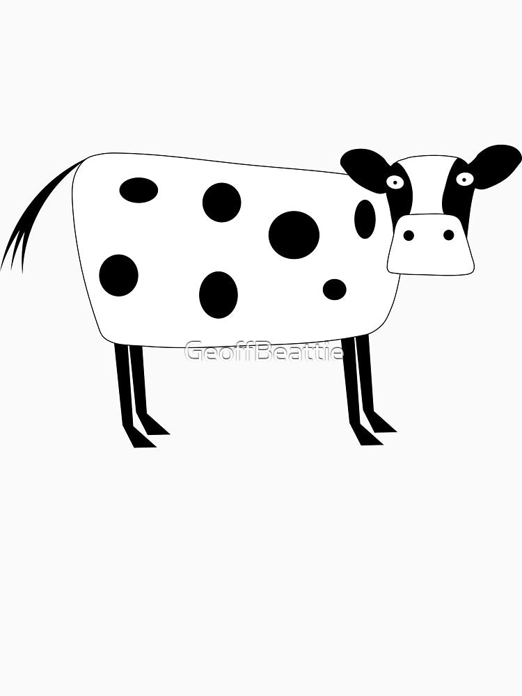 Cartoon simple cow 11 by GeoffBeattie