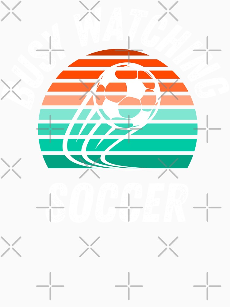 Busy Watching Soccer Flying Soccer Ball Silhouette Novelty Gift by Marathon-Runner