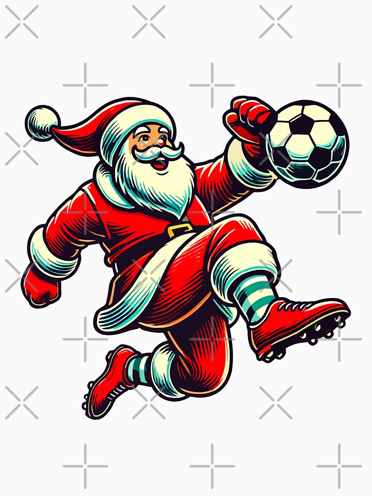 Soccer Playing Santa Claus Fun by LuminOrb