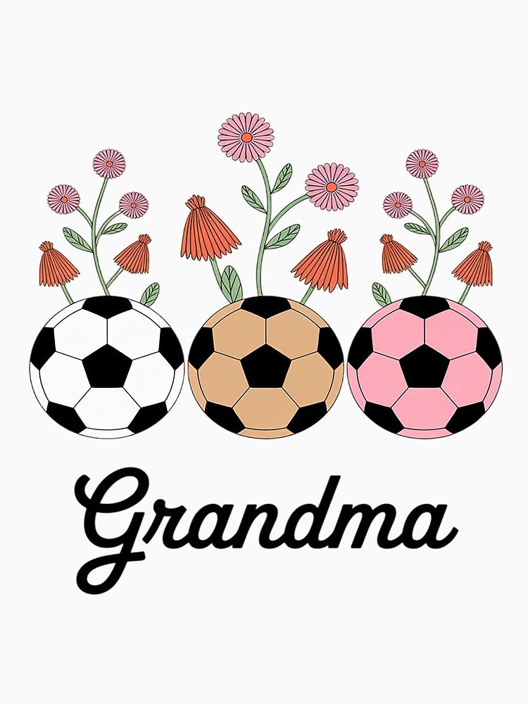 Soccer Grandma Wildflower Floral Spring For Women by lavethediso