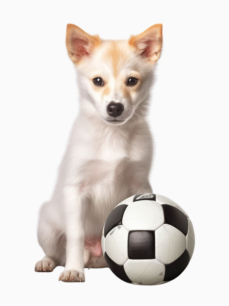 Dog with ball by HarriPaloma
