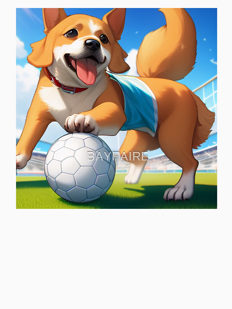 Vintage Sports Soccer Dog by BAYFAIRE