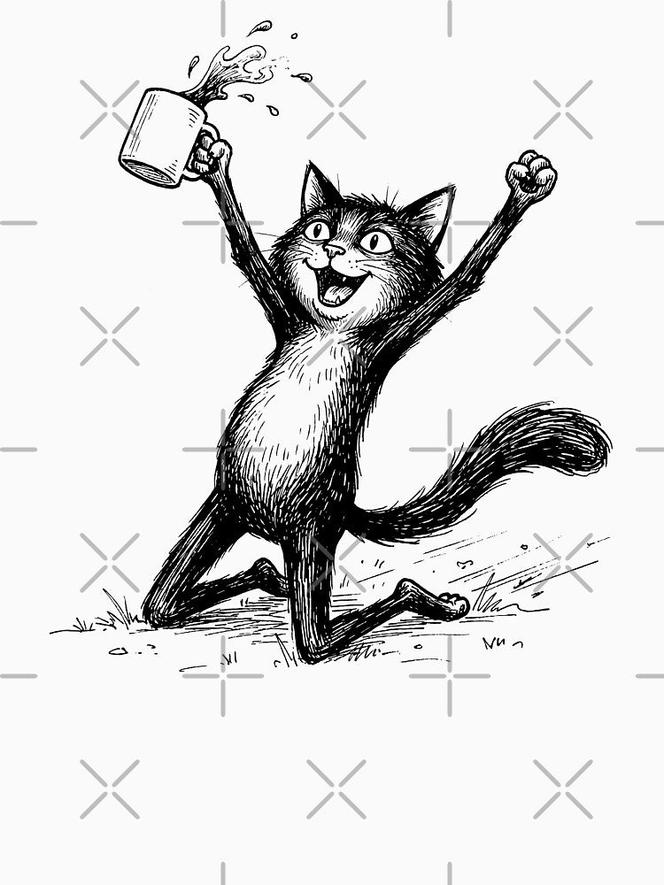 coffee cat by NMBaker