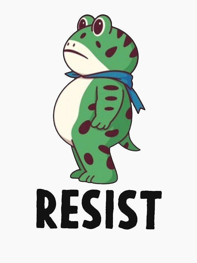 Resist Portland Frog by peggycantu