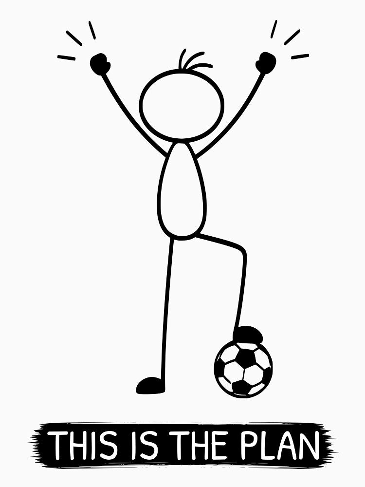 This Is The Plan Football Humour by Pebl-Co