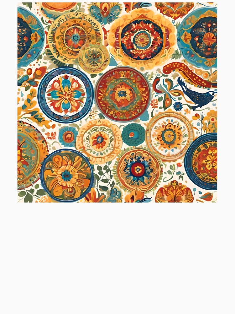 Unique circular art pattern by SanchillShop