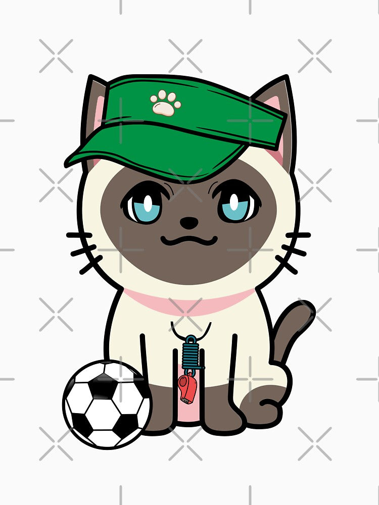 Soccer Player Siamese cat by Pet Station