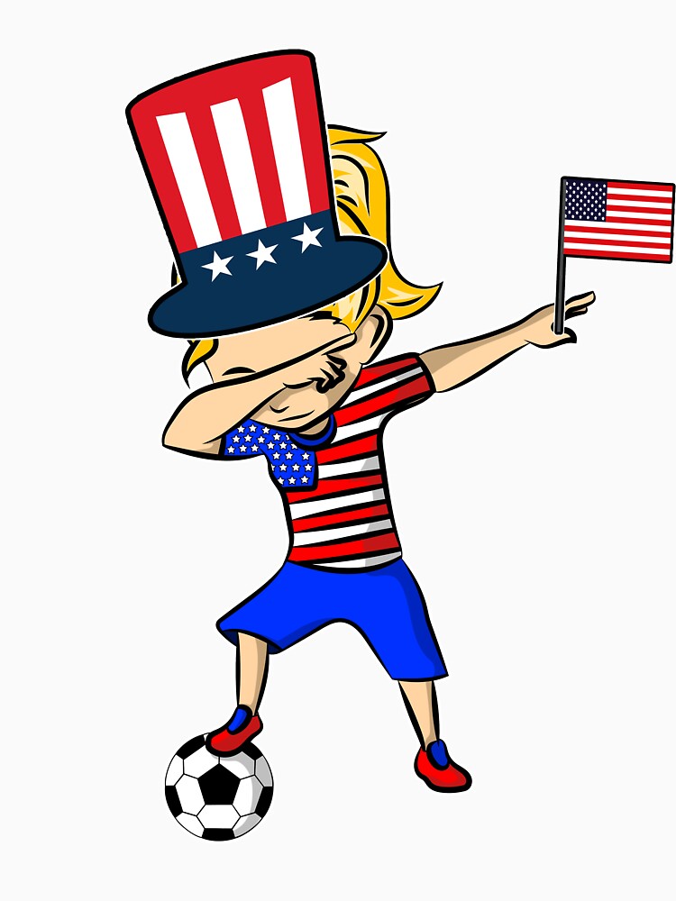 Dabbing Patriotic Soccer Girl by EverythingKawai