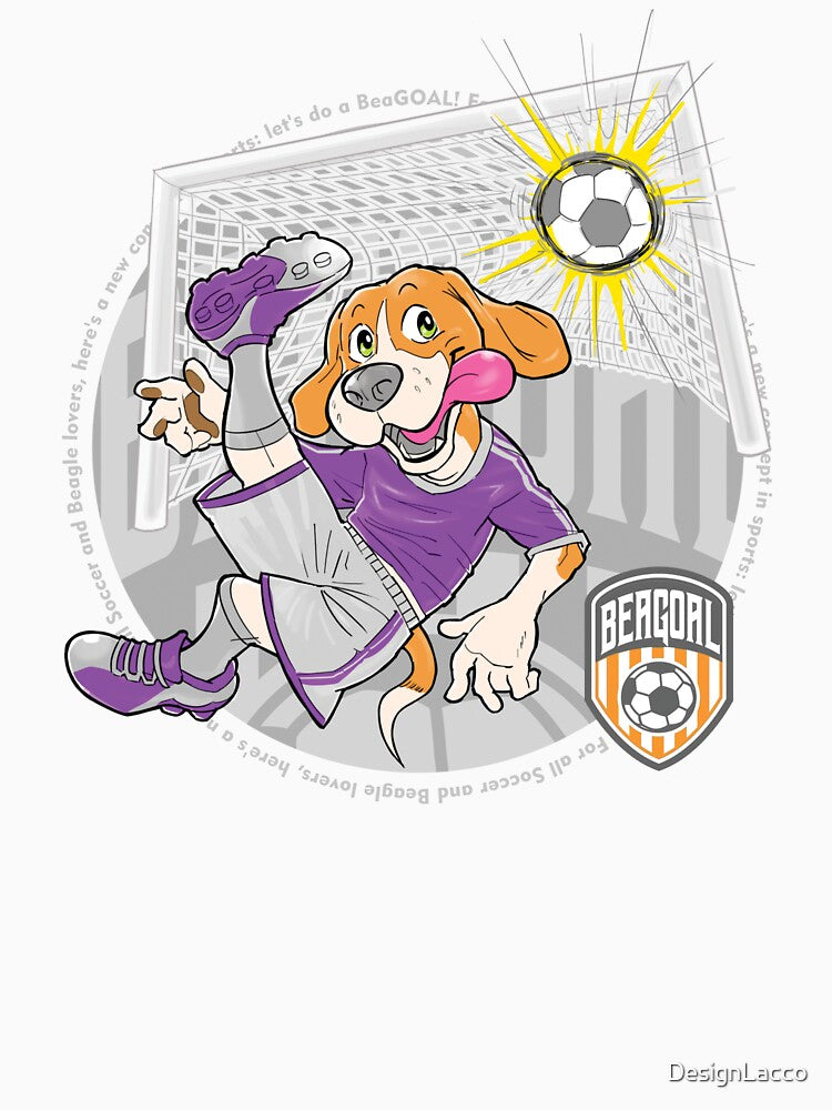 Soccer Beagle Dog Player by DesignLacco