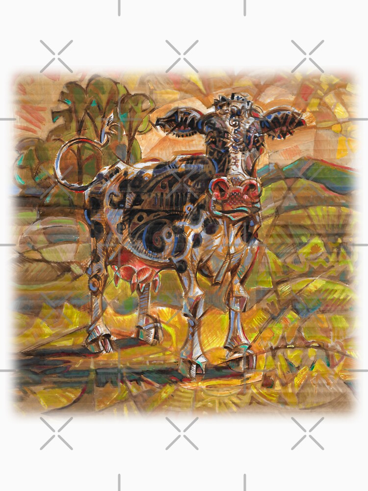 Abstract Cow 1 by elfeather