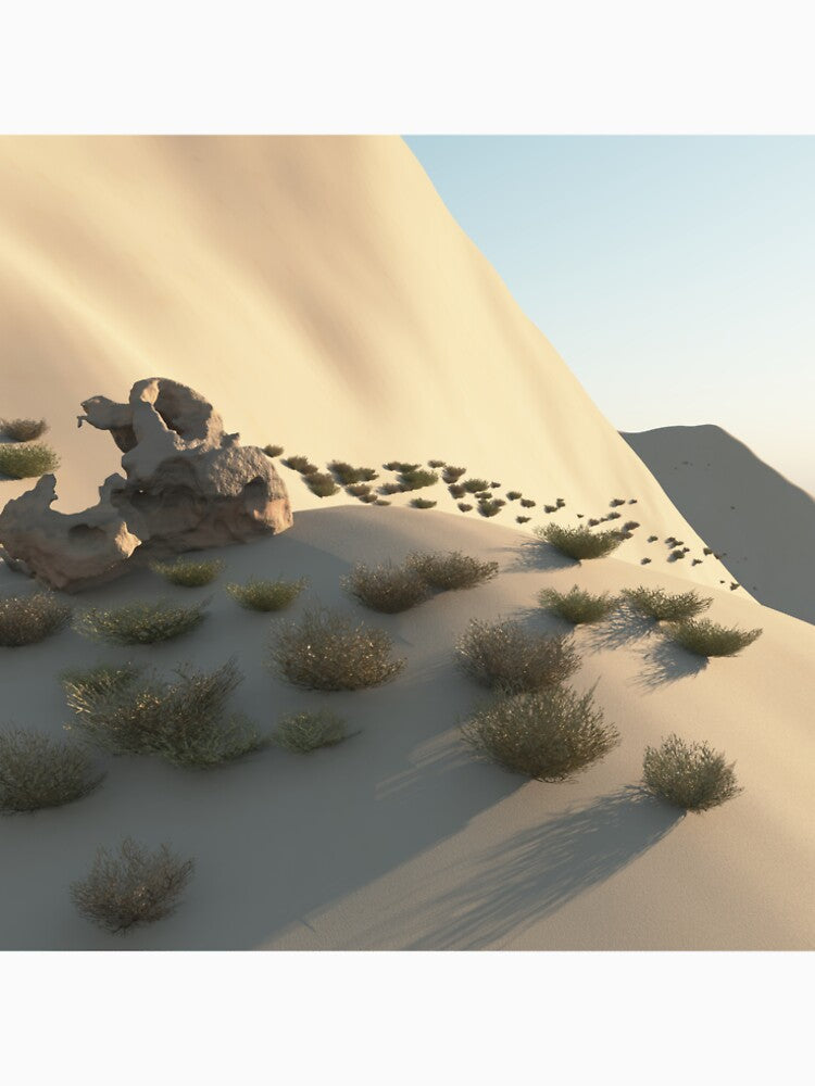 Desert Dunes and Rock by JoreJj Z. Elprehzleinn