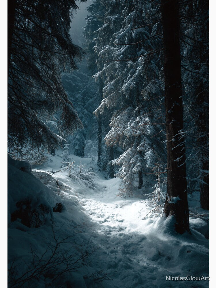 Forest Photography Winter by NicolasGlowArt