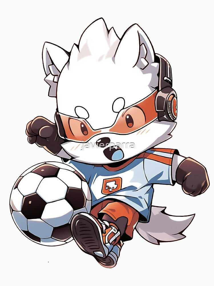 Cute fox soccer player by javierparra