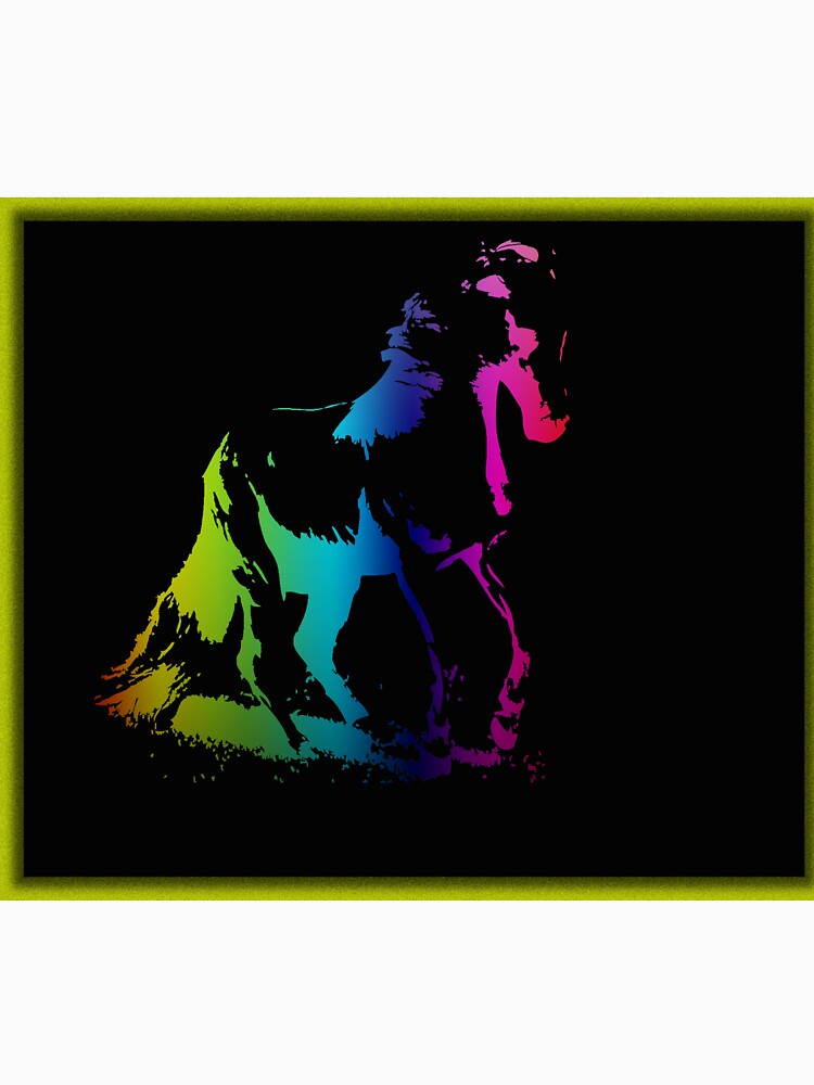 A colorful horse on a dark Night by Bigrow