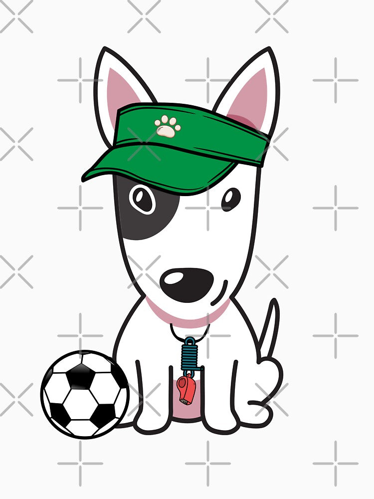 Soccer Player Bull Terrier by Pet Station