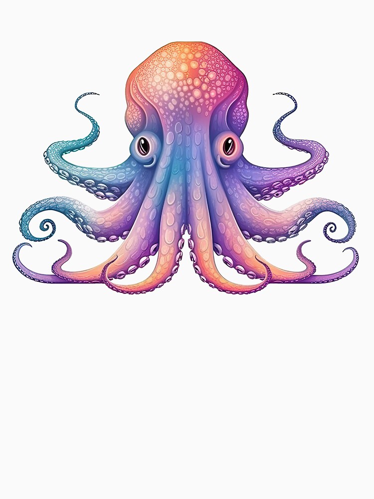 Vivid Painterly Octopus by UtterlyCutterly