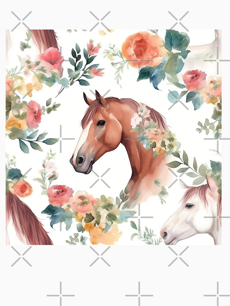 Lovely Horse with roses by EquestrianImperium