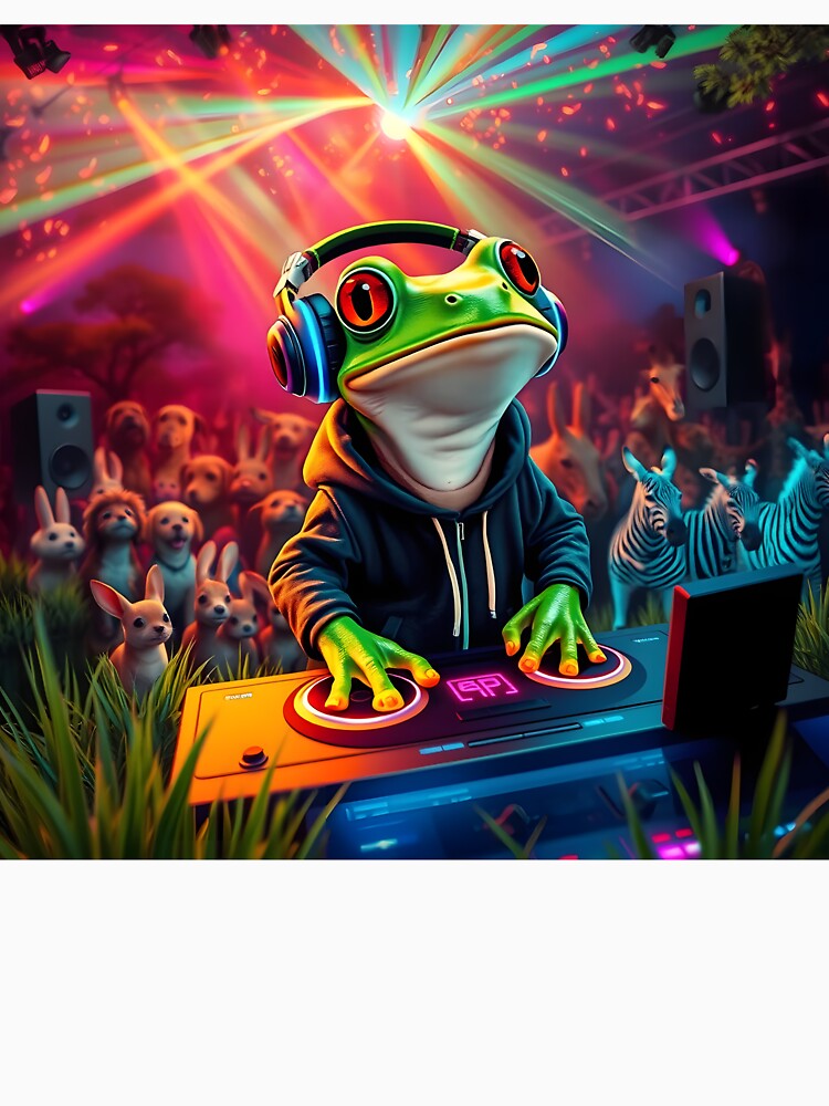 DJ Frog – Disco Night Vibes by crazyartisAI