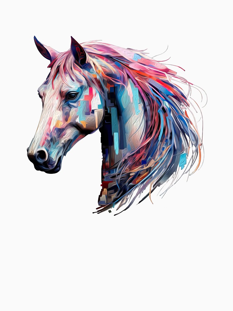 Beautiful Horse Portrait, Digital Painting by OlmArtify