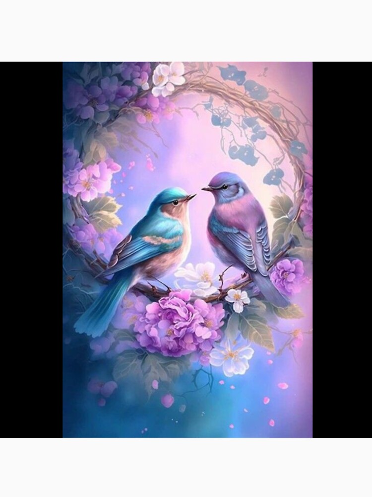 Magical forest bird's couple by JayaNayak