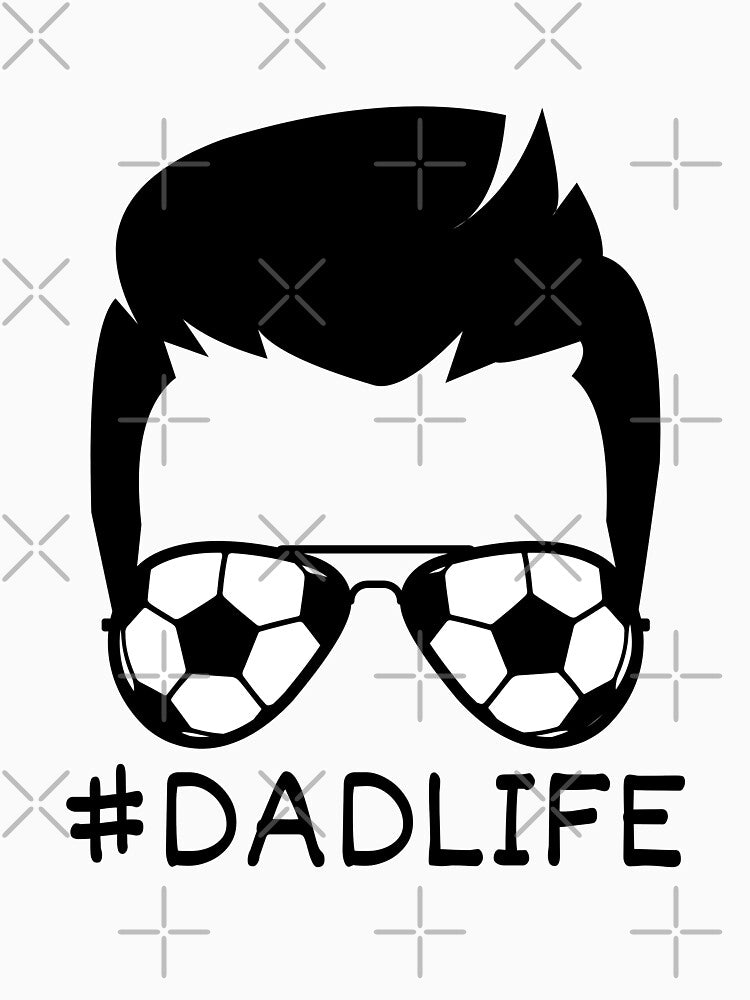 Dad Life Face with Soccer Sunglasses - Fathers Day by AnyKitty